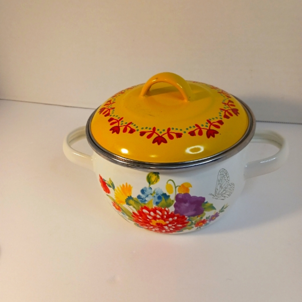 Pioneer woman 1Quart Floral Dutch oven pot